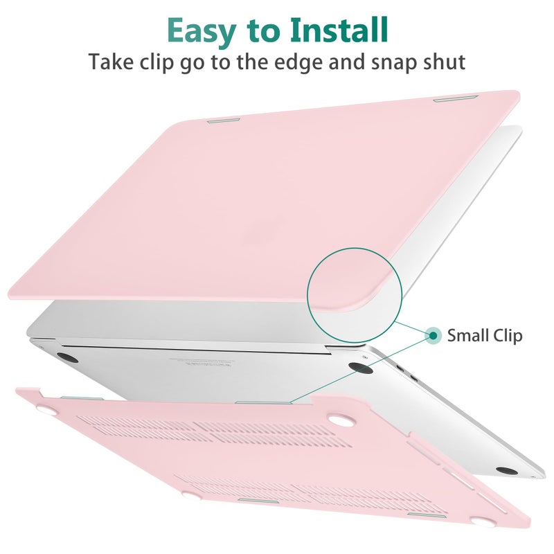 May Chen Compatible with MacBook Pro 13 inch Case 2022 2021 2020 Release Model A2338 M2 M1 A2251 A2289, Plastic Hard Shell Case with Keyboard Cover for MacBook Pro 13 Touch Bar Fits Touch ID, Clear - Image 5
